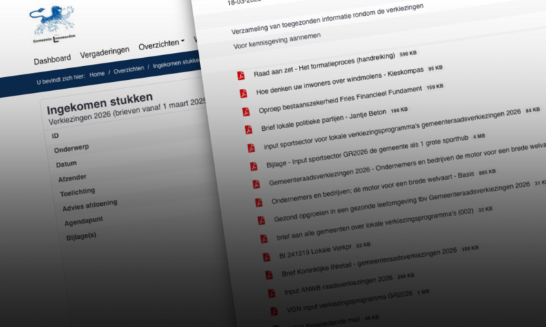 Tegel raads informatie systeem